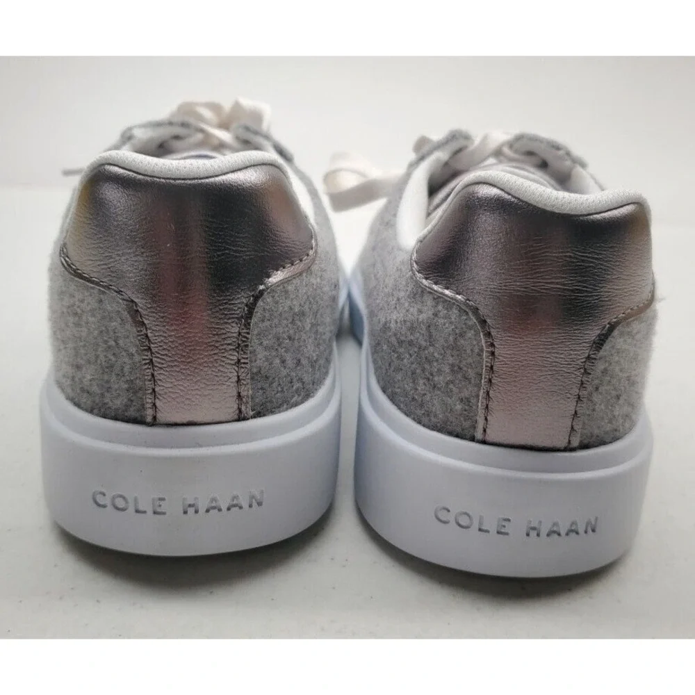 Cole Haan GC Daily Sneakers Grey‎ Wool/Dark Silver W29265 Women's Sz 6.5B New!